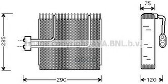 Ava Hyv002_испаритель Кондиционера! Hyundai Accent/Exsel 99-01 Ava арт. HYV002