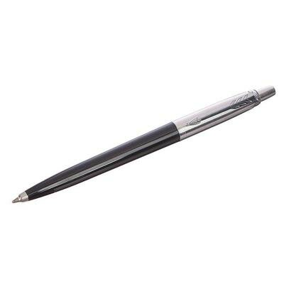 Ручка шариковая Parker Jotter K60 Black M, корпус из нержавеющей стали, синие чернила (R0033010) 457 .