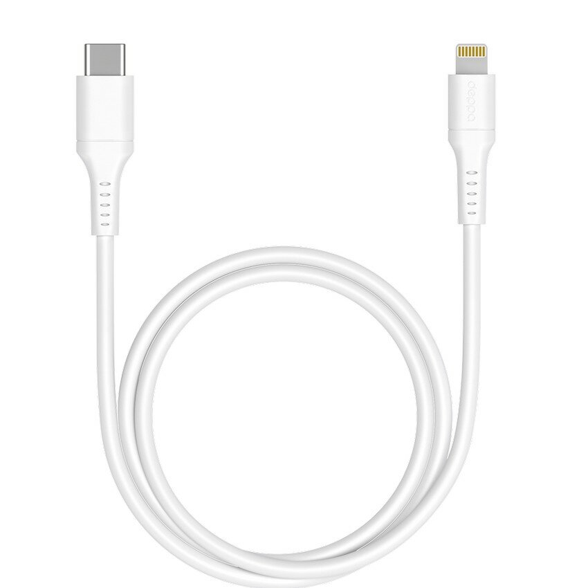 Кабель передачи данных Deppa USB Type-C - Lightning MFI 72231