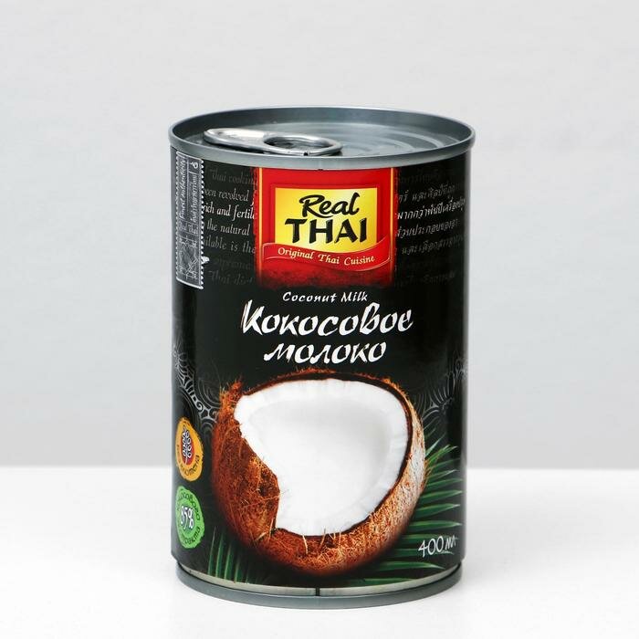 Кокосовое молоко REAL THAI, 85 %, 400 мл