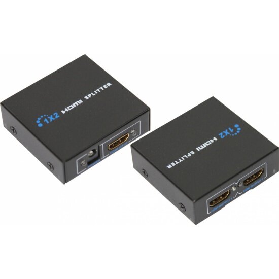 Разветвитель Rexant "гнездо HDMI - 2 гнезда HDMI", металл