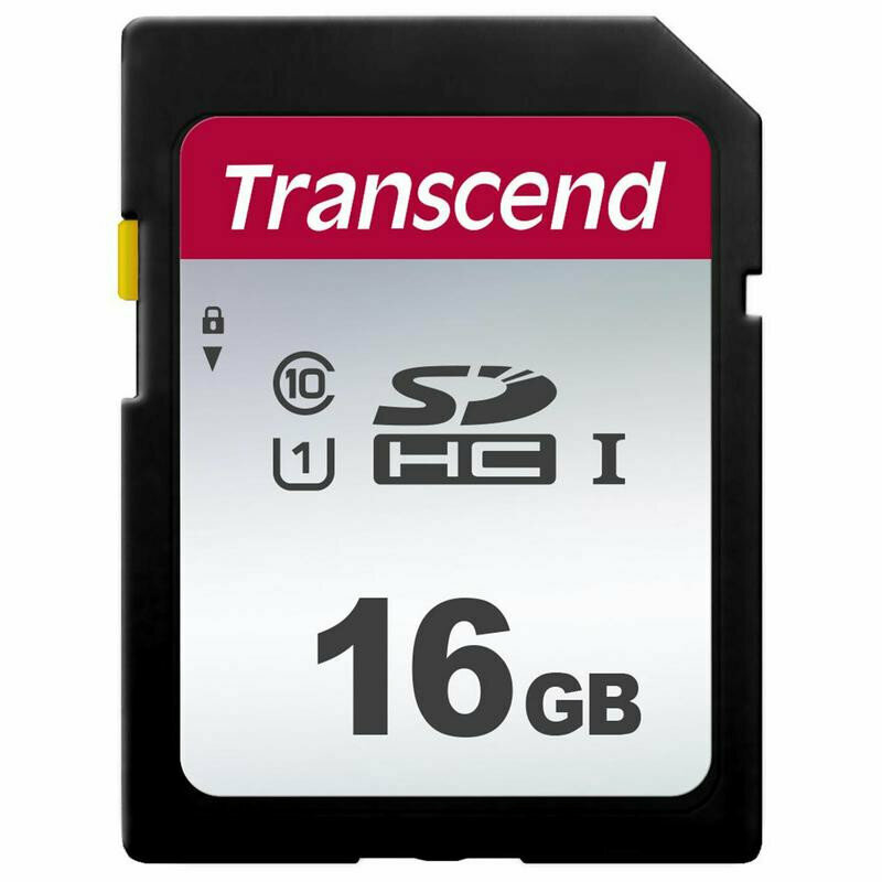 Карта памяти Transcend SDHC 16 Gb Class 10 (TS16GSDC300S)