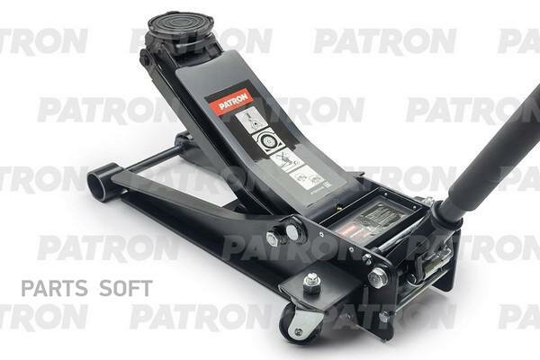 PATRON P-T830018 Домкрат подкатной 3 т, гидравлический двухпоршневой усиленный, низкий профиль (h min 75 мм, h max 51 1шт