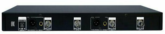 VOLTA US-102 (600-636MHZ) Микрофонная 100-канальная радиосистема с двумя ручными динамическими микрофонами UHF диапазона (600-636 мГц). PLL-synthes L