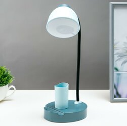 RISALUX Настольная лампа сенсорная 16846/1BL LED 2Вт USB АКБ синий 11х13х35 см