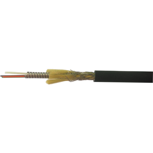 Lanmaster во кабель со спиральной стальной броней, NBR, внутренний, 2 волокна, SM, OS2, LAN-OFC-SI2-S2-NBR