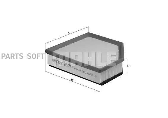 MAHLE LX1593/2 Фильтр воздушный VOLVO: S80 II 06-, V70 III универсал 07-, XC70 CROSS COUNTRY 07-, XC70 II 07- 1шт