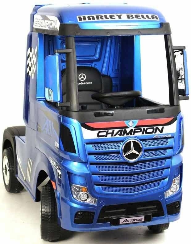 Электромобиль RiverToys Mercedes-Benz Actros 4WD HL358 Синий глянец