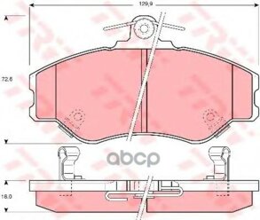 Колодки Передние Hyundai H100, Porter Gdb3089 TRW арт. GDB3089