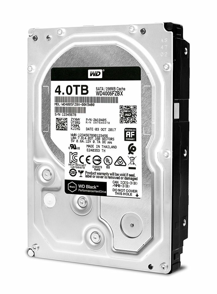 Жесткий диск 4Tb SATA-III Western Digital Black (WD4005FZBX)