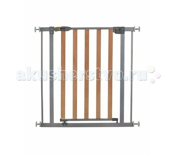Детские ворота безопасности Wood Lock Safety Gate Silver