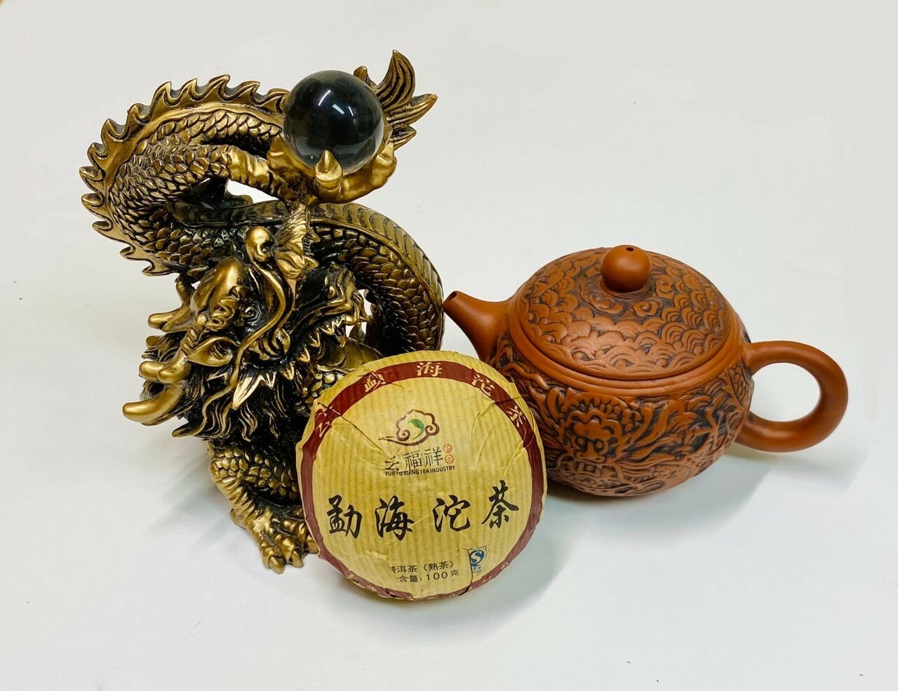 Чай Пуэр Шу - Земляное кольцо, Китай, 100 гр. - фотография № 3