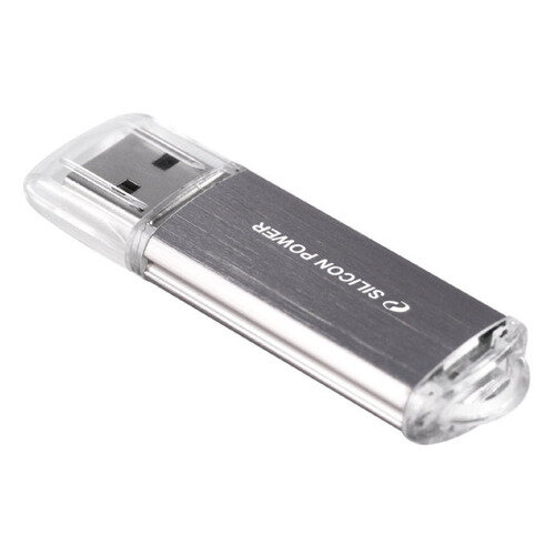 Флешка USB Silicon Power Ultima II-I Series 64ГБ, USB2.0, серебристый [sp064gbuf2m01v1s]