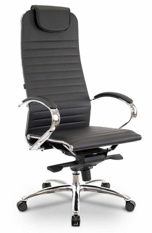 Компьютерное кресло Everprof Deco для руководителя, обивка: искусственная кожа, цвет: черный