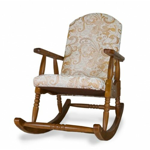 Кресло-качалка MebelHop Дачная мягкая деревянная