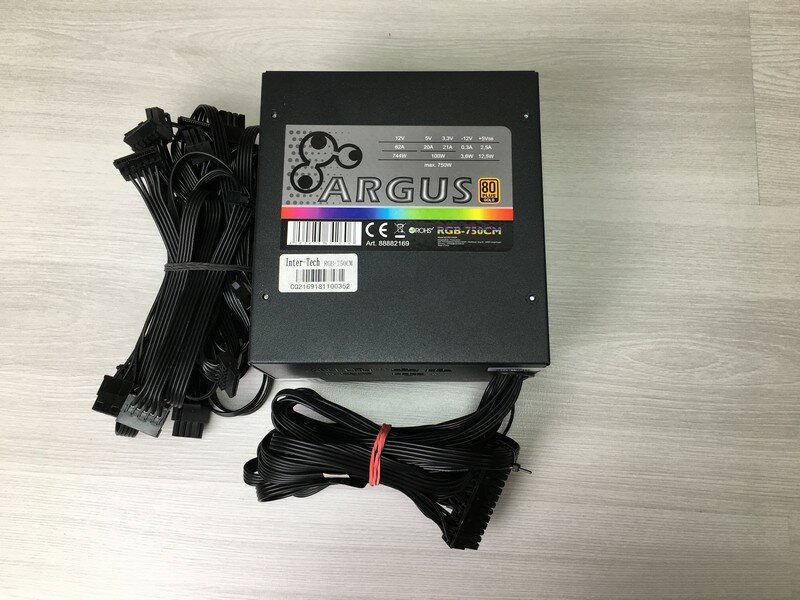 Блок питания 750W Argus RGB-750W CM 24+4+4/4x6+2PCI-E/8SATA/140fan ATX модульный