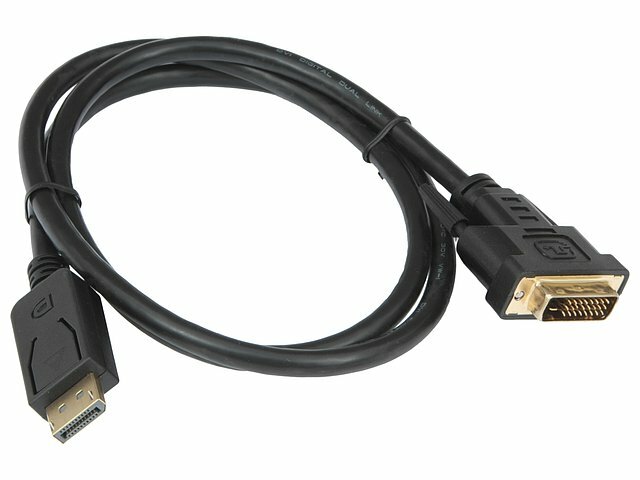 Кабель-переходник Gembird Кабель-переходник DisplayPort->DVI Gembird Cablexpert CC-DPM-DVIM-1M, позолоченные контакты (1.0м