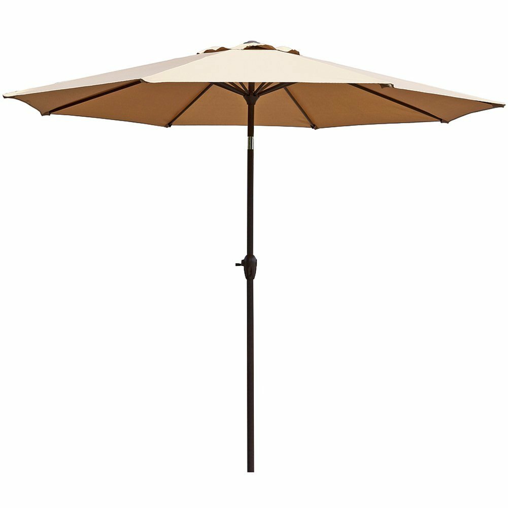 Зонт для сада Афина AFM-270/8k Beige - фотография № 1