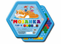 Мозаика шестигранная 150шт 6 цветов 00957ДК