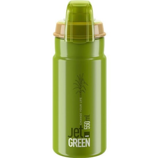 Фляга ELITE 550 мл JET GREEN PLUS, зеленый, c крышкой, EL0201101