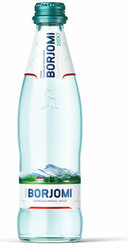 Вода газированная минеральная BORJOMI (боржоми), комплект 24 шт., 0.5 л, стеклянная бутылка