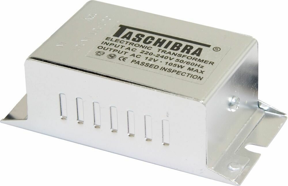 Трансформатор электронный понижающий (TASCHIBRA) 230V/12V 150W TRA25