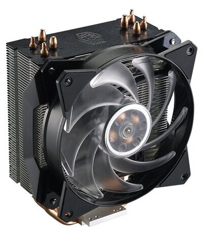 Cooler Master Кулер для процессора Socket115x/1200/1366/2011/2011-v3/2066/AM2/AM2+/AM3/AM3+/AM4/FM1/FM2/FM2+ Cooler Master MA410P RGB MAP-T4PN-220PC-R1, подсветка (ret)