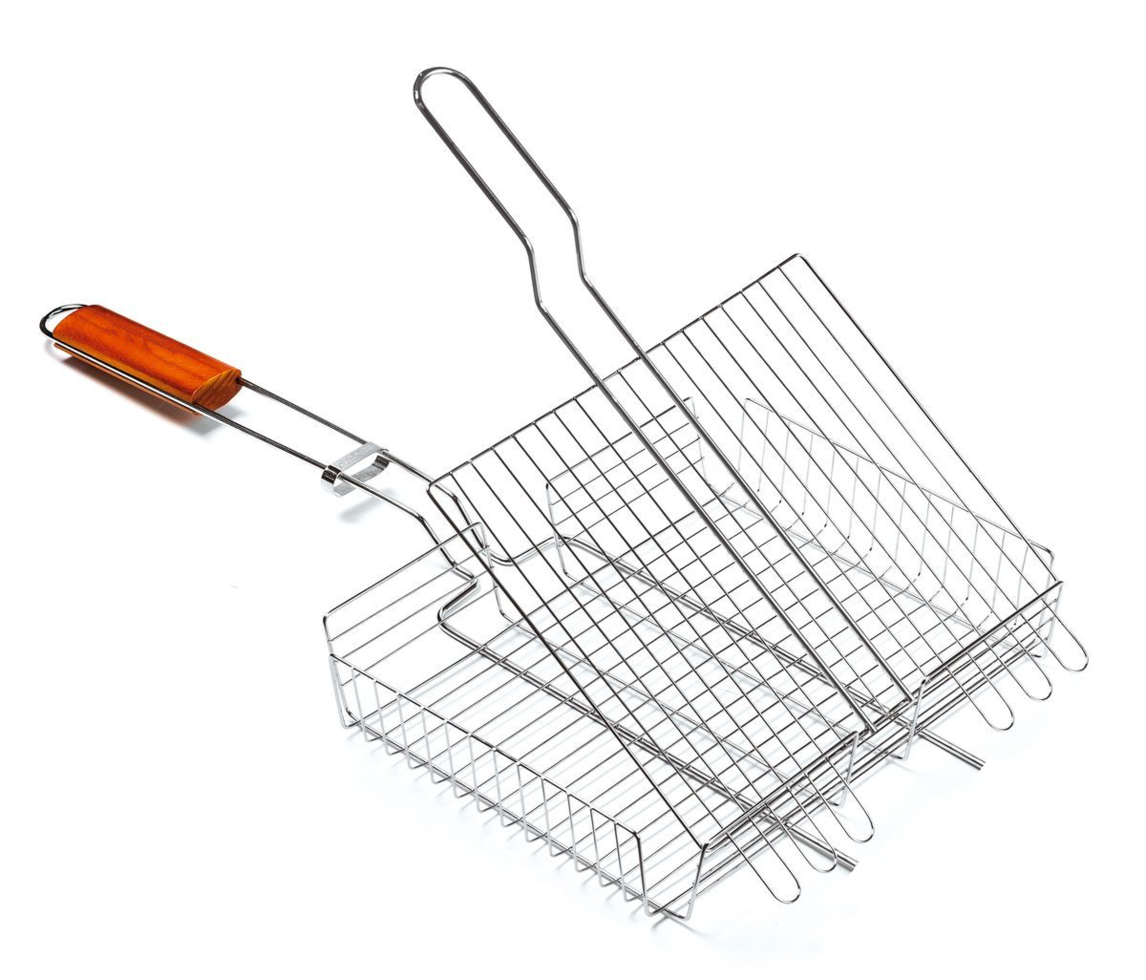 фото Решетка-гриль двойная 44x33 см (108СR-5841)