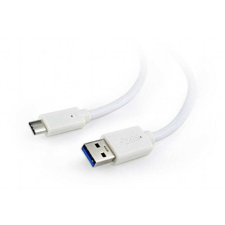 Cablexpert Кабель USB3.0 AM USB Type-C, 1м, белый, пакет CCP-USB3-AMCM-1M-W