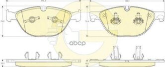 Колодки Тормозные Bmw E60/E65/M5/M6 04-/Jaguar Fx/Xj/Xk 09- Передние Girling арт. 6119632