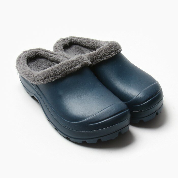 фото Сабо мужские утепленные "Мортон" цвет синий, размер 40