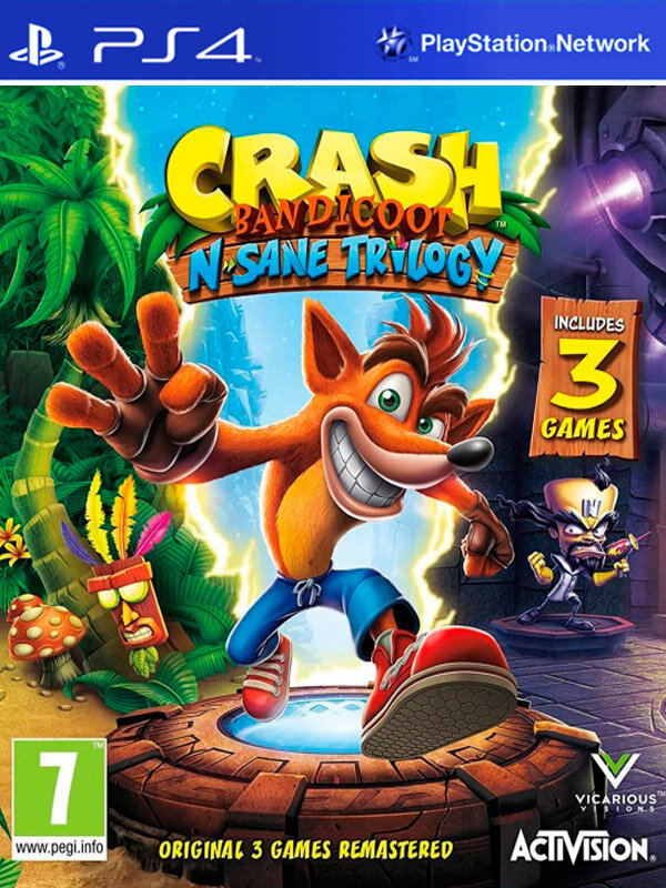 PlayStation  Crash Bandicoot Nsane Trilogy (PS4)