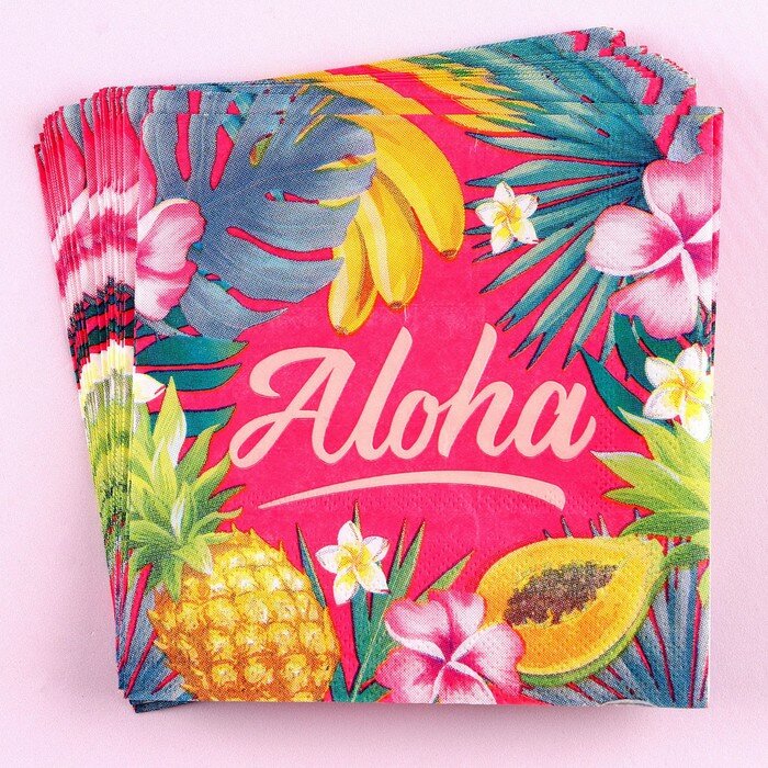 Салфетки Aloha, 25 × 25 см, в наборе 20 шт. - фотография № 3