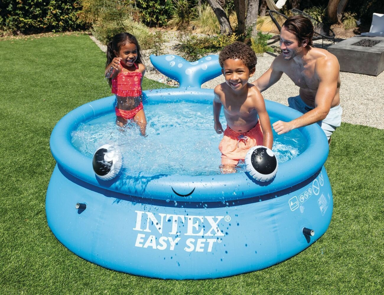 Надувной бассейн Intex Easy Set pool Веселый кит, 183х51 см, от 3 лет