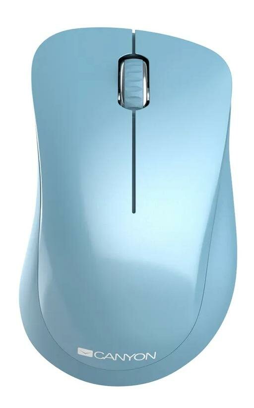 Canyon 2.4 GHz Wireless mouse ,with 3 buttons, DPI 1200, Battery:AAA*2pcs ,Blue67*109*38mm 0.063kg