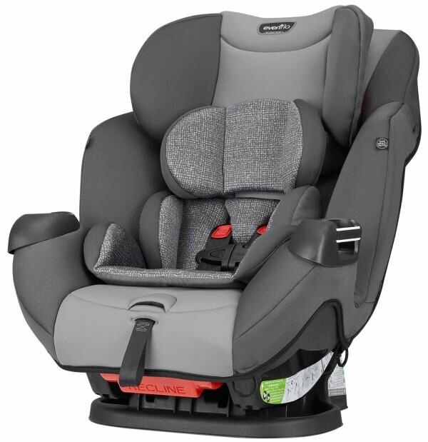 Детское автокресло Evenflo SYMPHONY e3 LX Platinum Series (Rollover tested) Grey Ash