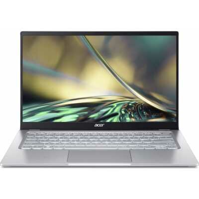 Ноутбук Acer Swift 3 SF314-512-36YL Intel Core i3 1220P, 1.5 GHz - 4.4 GHz, 8192 Mb, 14" Full HD 1920x1080, 512 Gb SSD, DVD нет, Intel UHD Graphics, Eshell, серебристый, 1.25 кг, NX.K0EER.005
