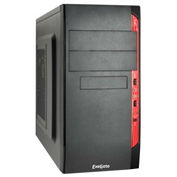 Корпус Exegate EX272737RUS MinitowerQA-410 Black, mATX, (без БП) 2*USB, Audio