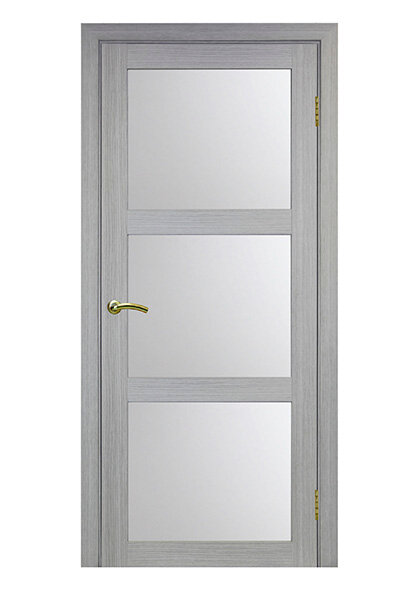 Межкомнатная дверь со стеклопакетом lacobel 190-530.222 80х190 Дуб серый