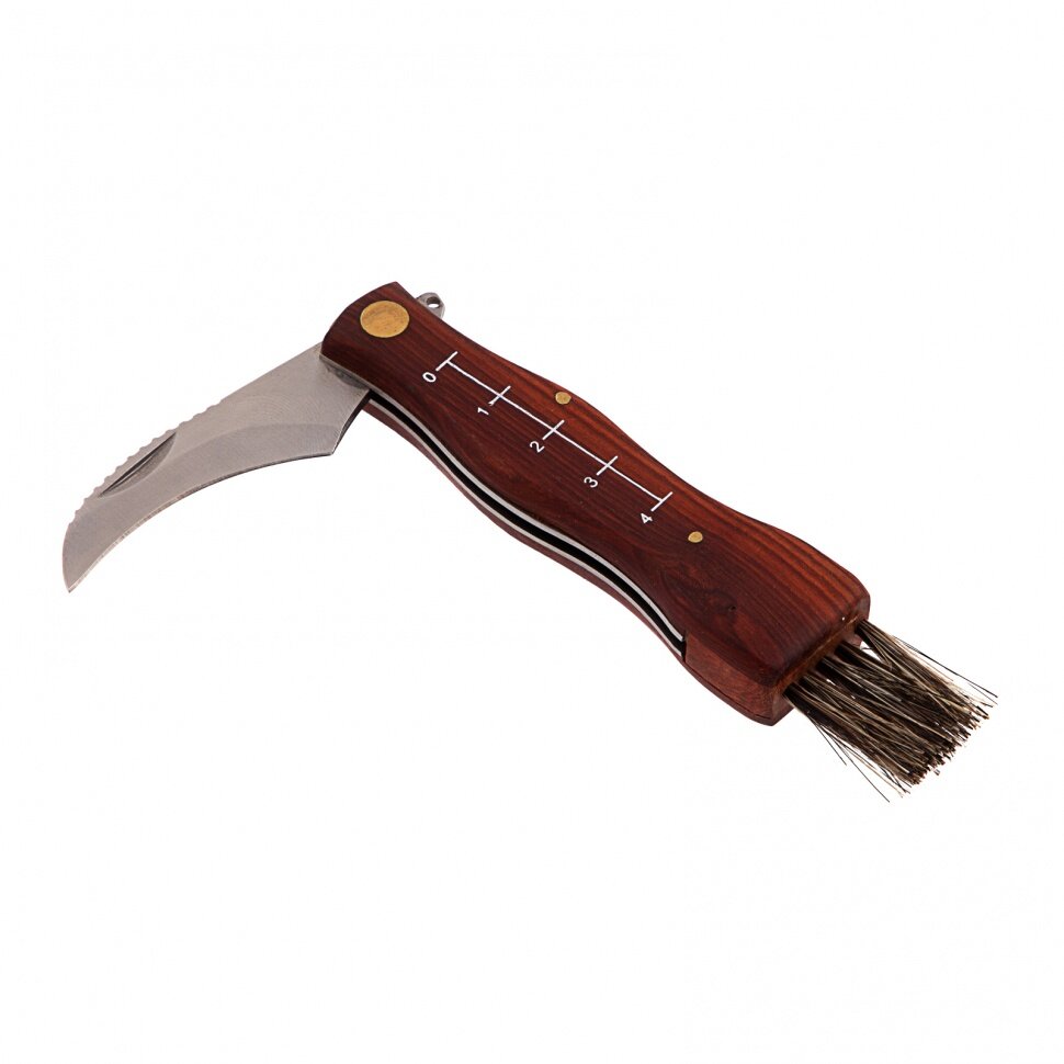 PALISAD Нож грибника складной, 145 мм, деревянная рукоятка, Palisad - фотография № 4
