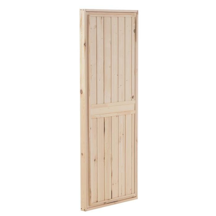 Дверь для бани и сауны хвоя 170х70 см - фотография № 3
