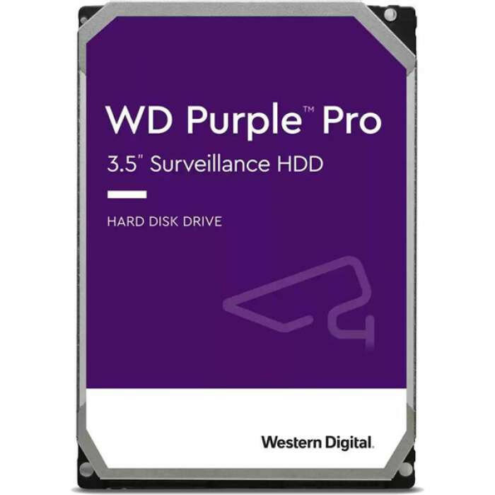 Жесткий диск Western Digital HDD SATA-III 12Tb Purple Pro WD121PURP, 7200 rpm, 256MB buffer (DV&NVR + AI), 1 year
