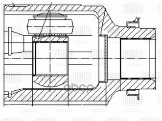 Шрус Kia Spectra (00-) Ижевск Внутр. Прав. Linea Perfecto Trialli арт. GO 0851