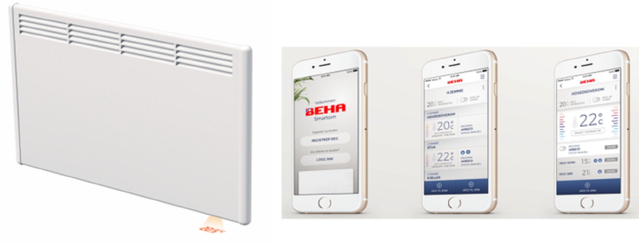 Конвектор BEHA с передней стальной панелью PV 15 Wi-Fi 810424 - фотография № 4