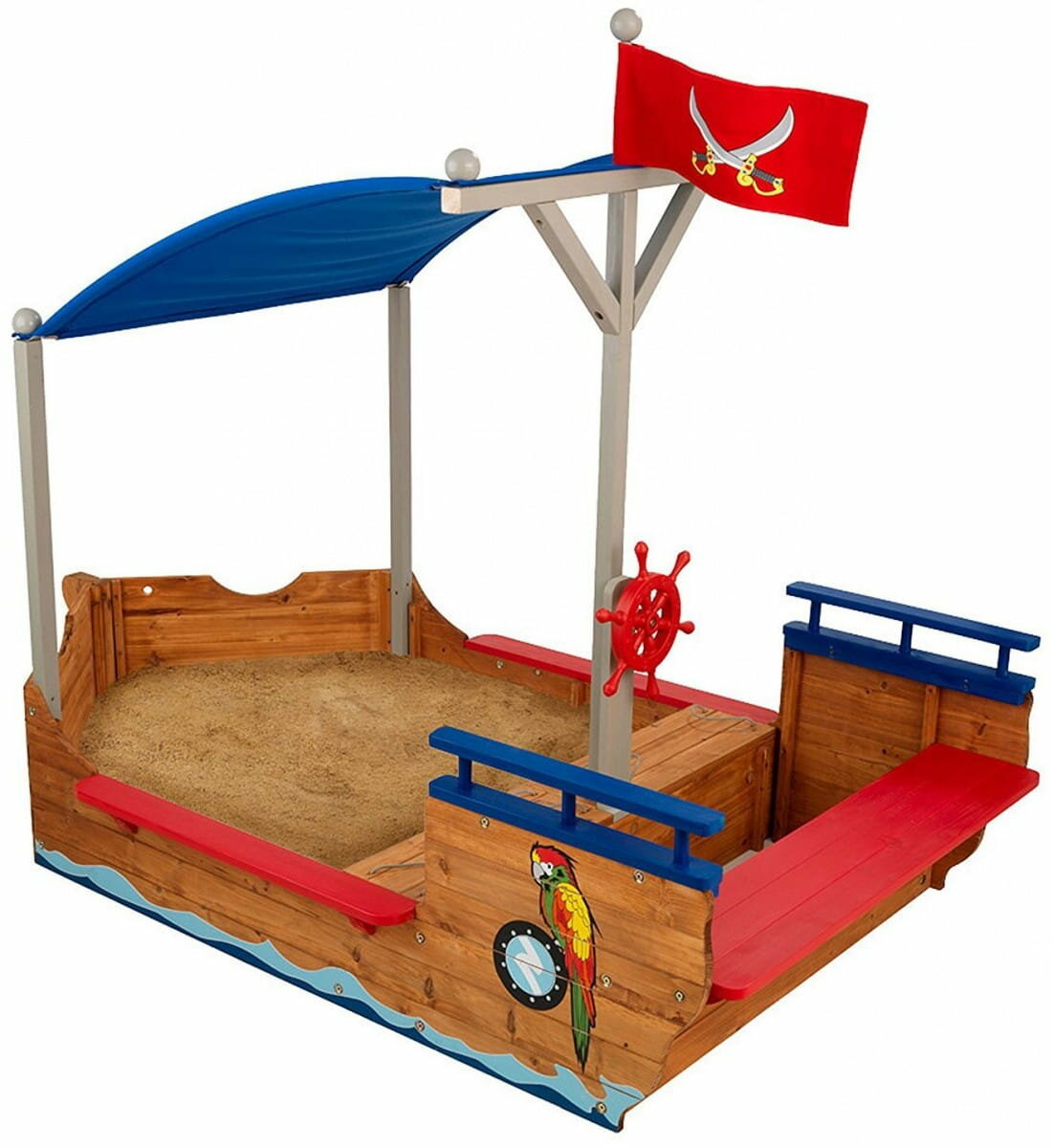 KIDKRAFT песочница Пиратская лодка Pirate Sandboat
