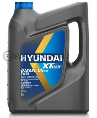 HYUNDAI-XTEER 1061223 масло моторное XTeer Diesel Ultra 5W40 (6L)