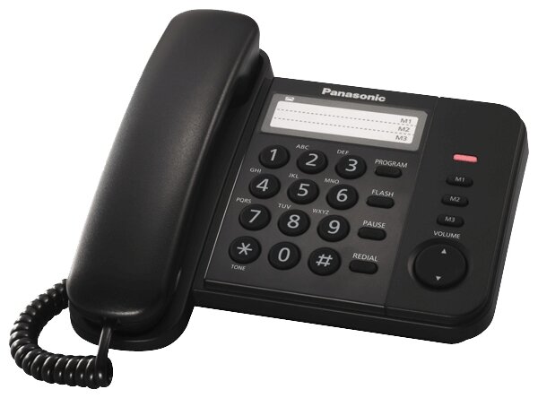 Проводной телефон Panasonic KX-TS2352RUB Black