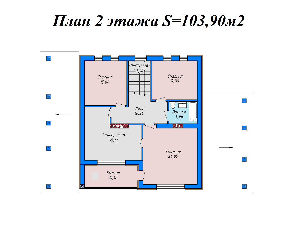 Проект жилого дома SD-proekt 15-0030 (275,37 м2, 10,9*11,9 м, керамический блок 380 мм, декоративная штукатурка) - фотография № 6