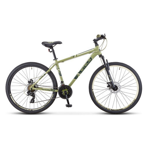 Велосипед STELS Navigator-700 MD 27.5 F020 (2020-2021), горный (взрослый), рама 19", колеса 27.5", хаки, 17.6кг [lu088940]