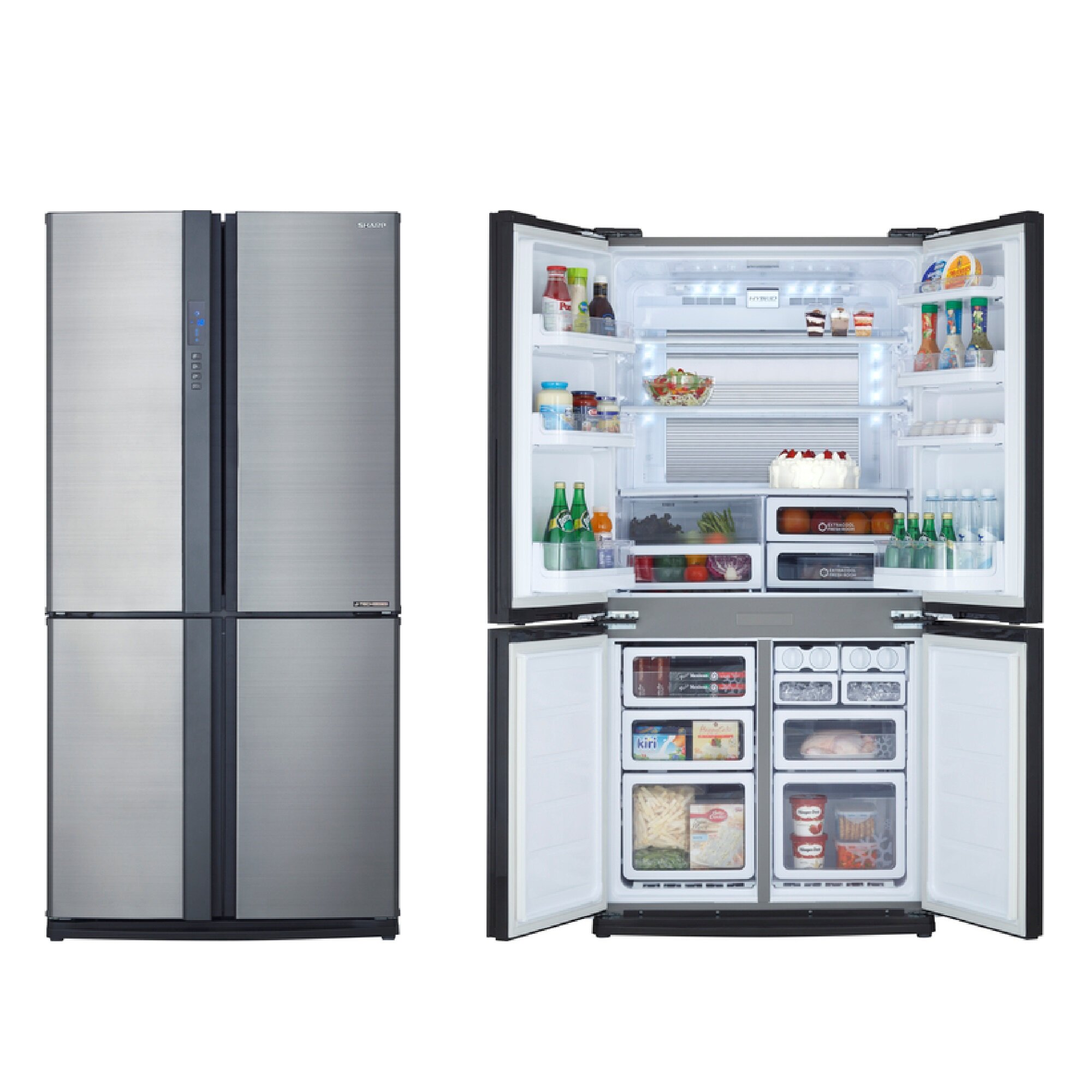 Холодильники Side By Side Sharp SJ-EX98FSL